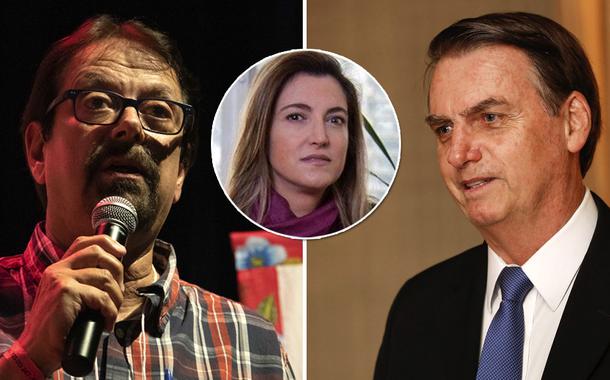 Florestan-Fernandes Jr., Patrícia Campos Mello e Jair Bolsonaro