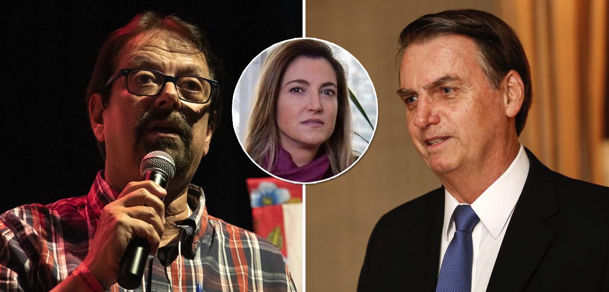 Florestan-Fernandes Jr., Patrícia Campos Mello e Jair Bolsonaro