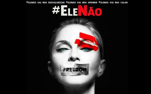 Post de Madonna #EleNão