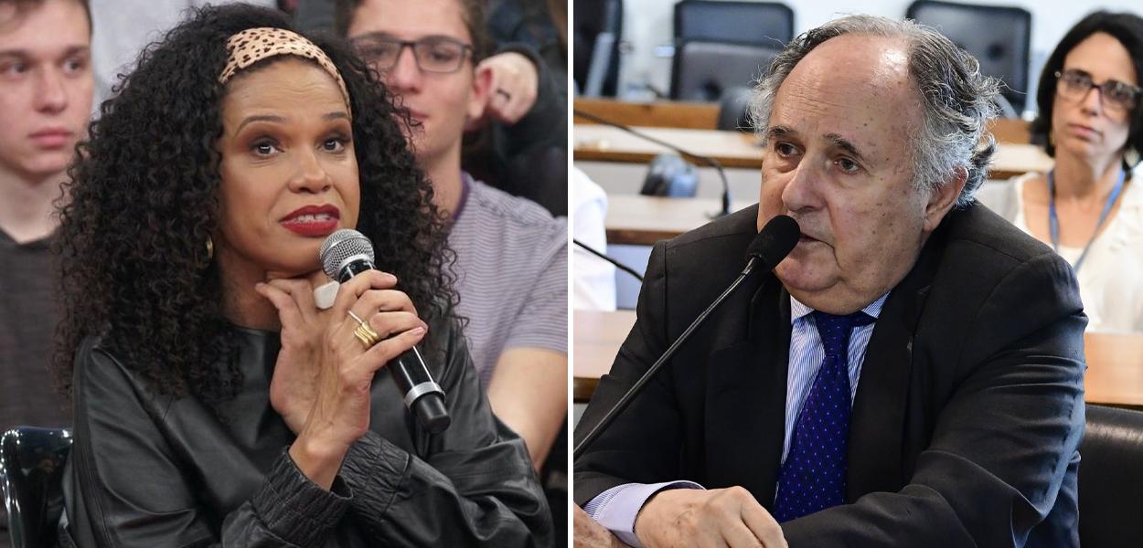 Teresa Cristina e Cristovam Buarque