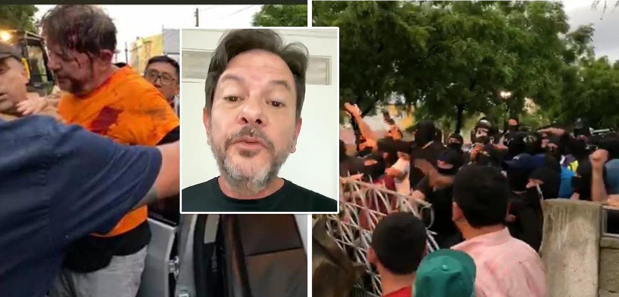 Cid Gomes baleado por PMs amotinados em Sobral (CE)