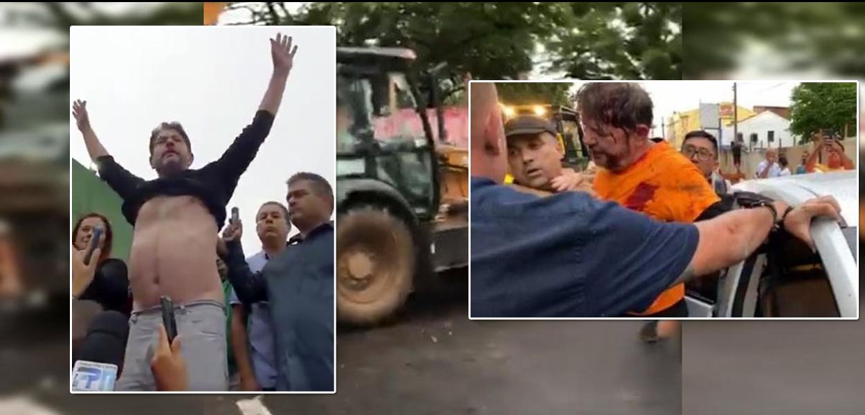 Cid Gomes antes de ser baleado (Foto: Reprodução) Cid Gomes antes de ser baleado