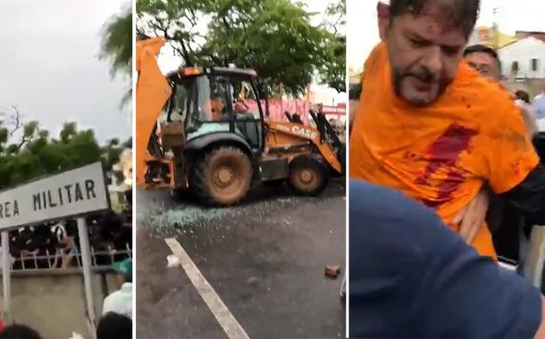 Senador Cid Gomes é baleado com tiro de borracha em Sobral