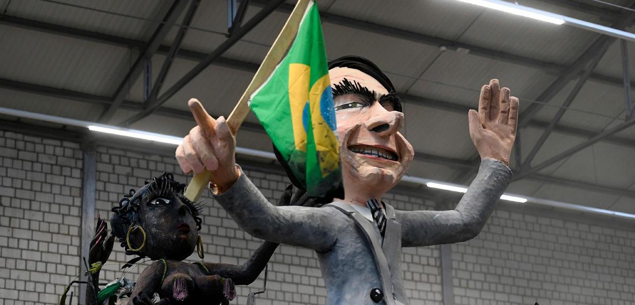 Bolsonaro incendiario (Carnaval Alemanha)