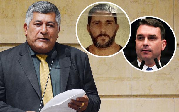 Ítalo Ciba, Adriano Magalhães da Nóbrega e Flávio Bolsnaro