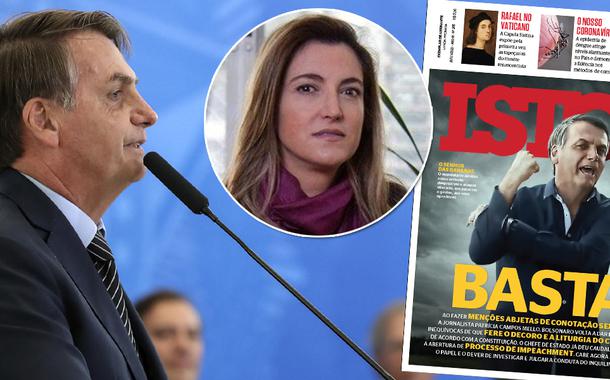 Bolsonaro, Patrícia Campos Mello e capa da Istoé