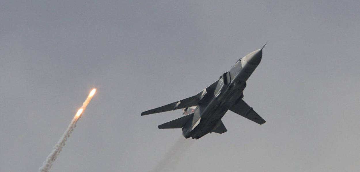 Caça russo em ação na Síria