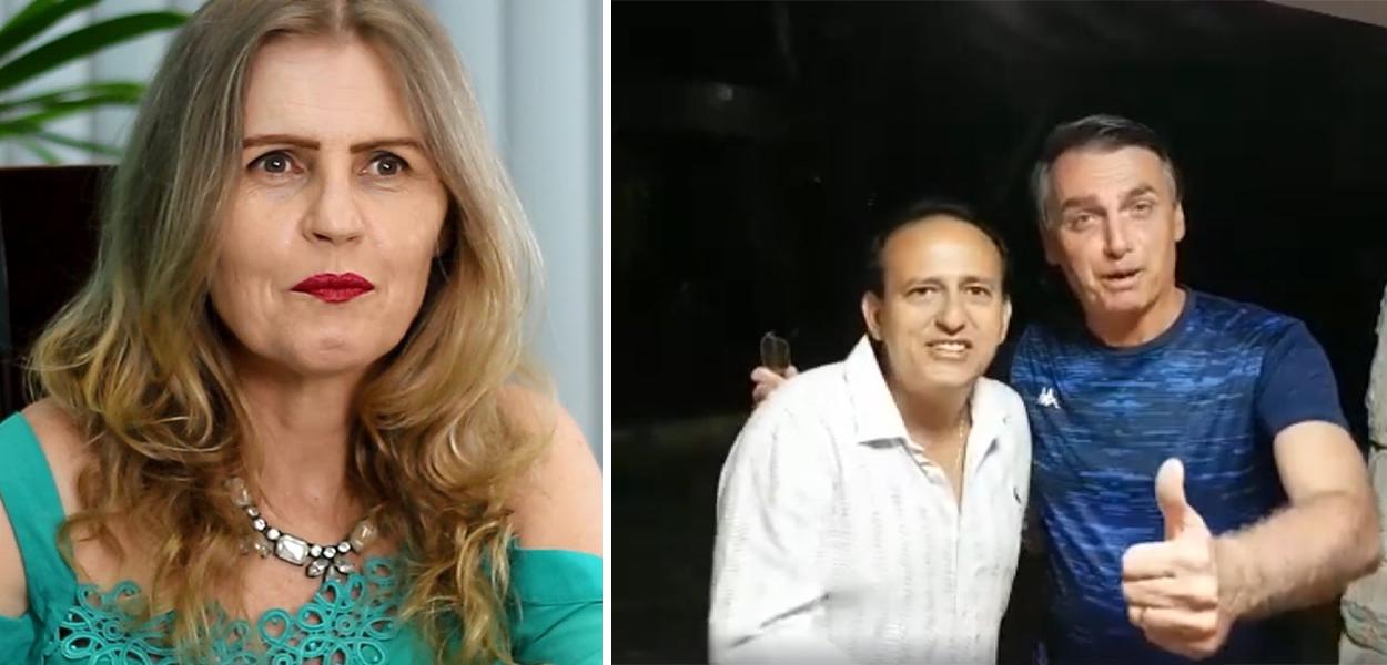 Verônica Brendler, pastor Edilásio Barra e Jair Bolsonaro