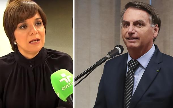 Vera Magalhães e Jair Bolsonaro