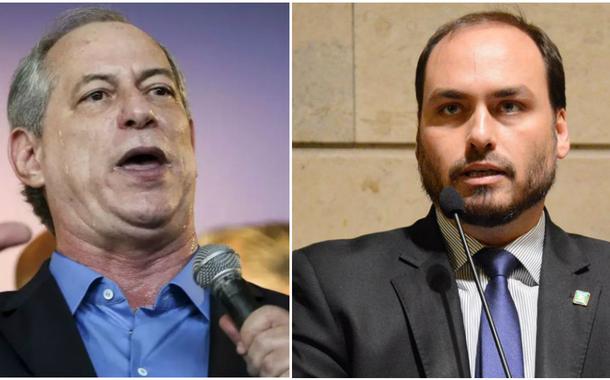 Ciro Gomes e Carlos Bolsonaro