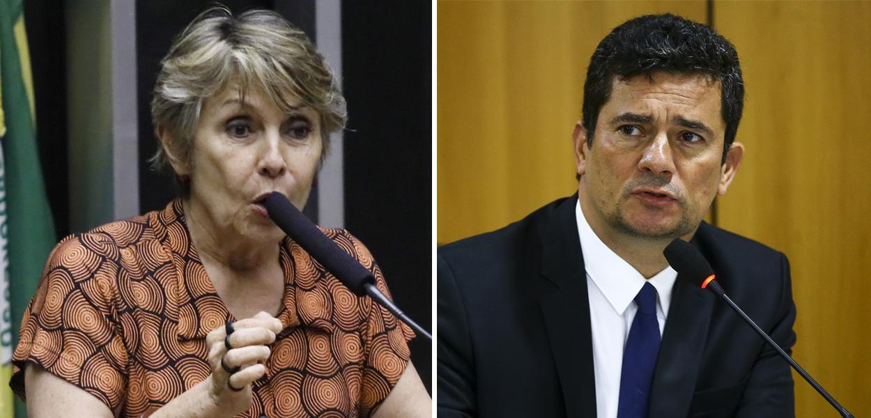 Erika Kokay e Sérgio Moro