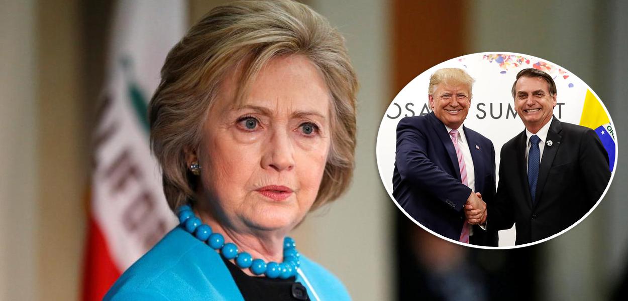 Hillary Clinton, Donal Trump e Jair Bolsonaro