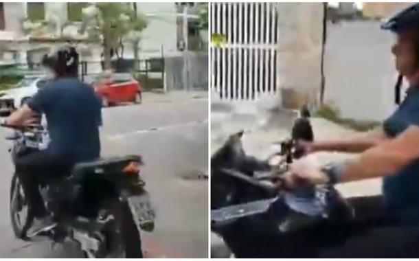 Jair Bolsonaro comete infração no trânsito em Guarujá (SP)