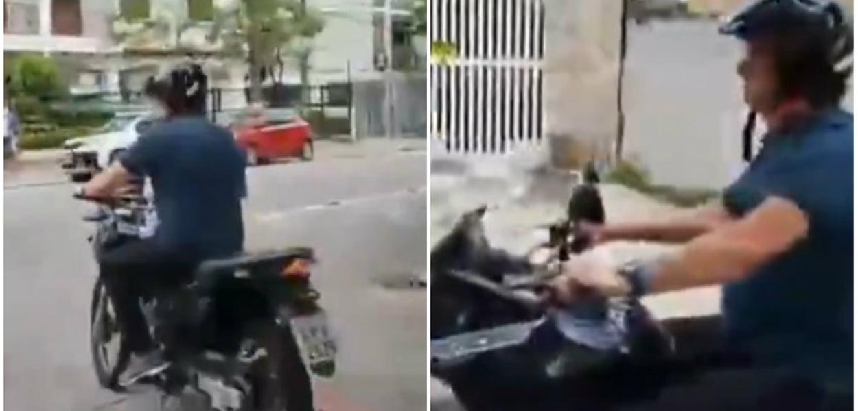 Jair Bolsonaro comete infração no trânsito em Guarujá (SP)