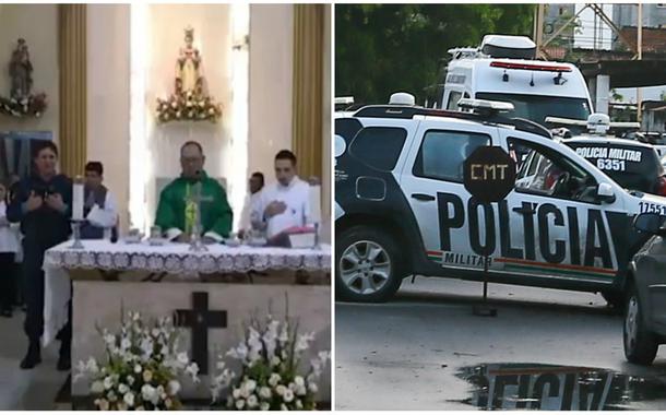 PM vai a igreja pedir apoio a motim no Ceará