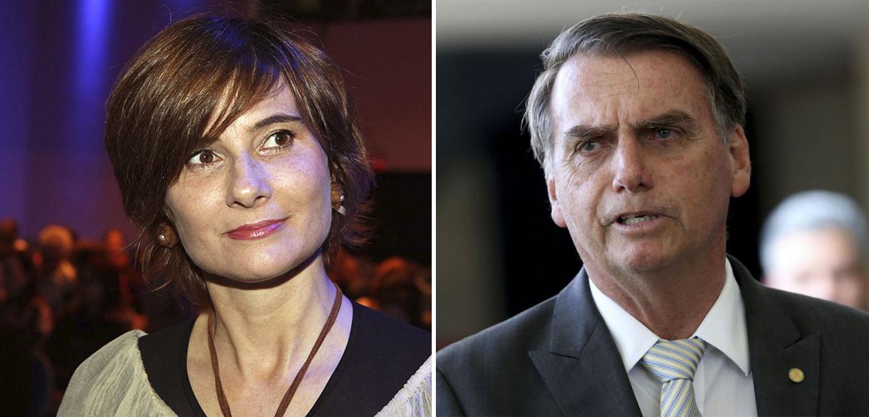 Eliane Brum e Jair Bolsonaro