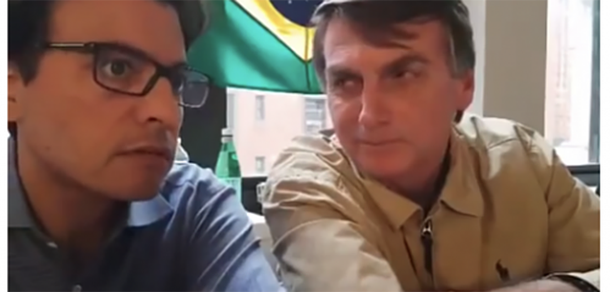 Otavio Fakhoury e Jair Bolsonaro