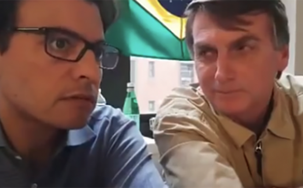 Otavio Fakhoury e Jair Bolsonaro