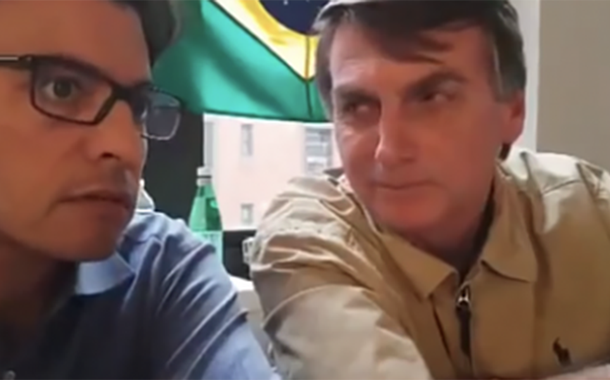 Otavio Fakhoury e Jair Bolsonaro
