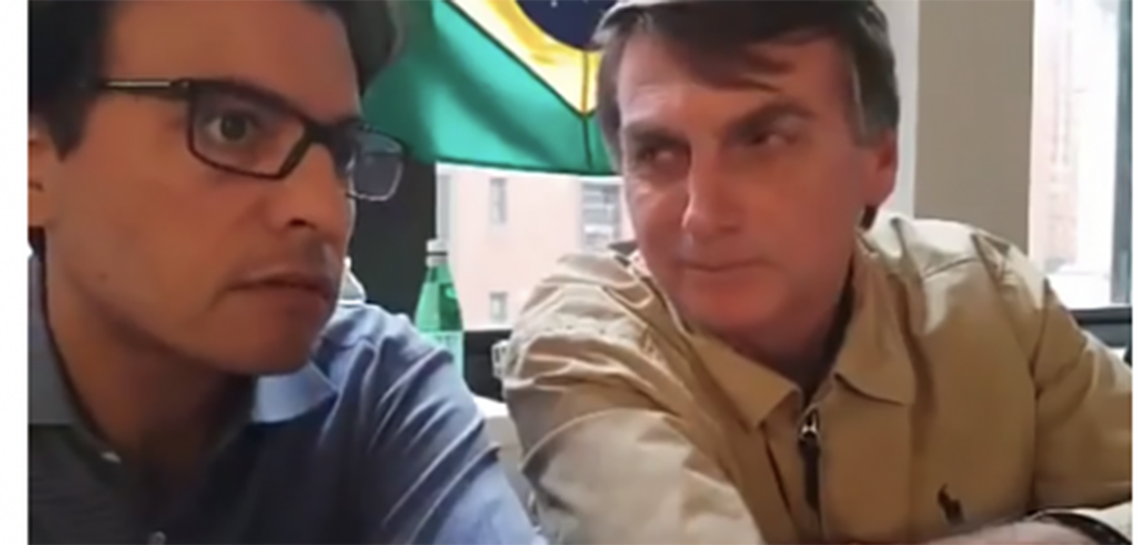 Otavio Fakhoury e Jair Bolsonaro
