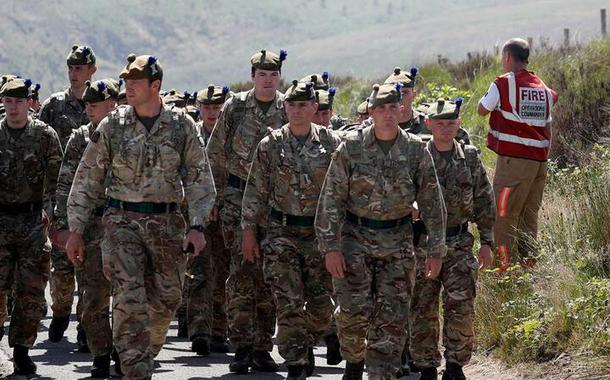 Militares do exército inglês