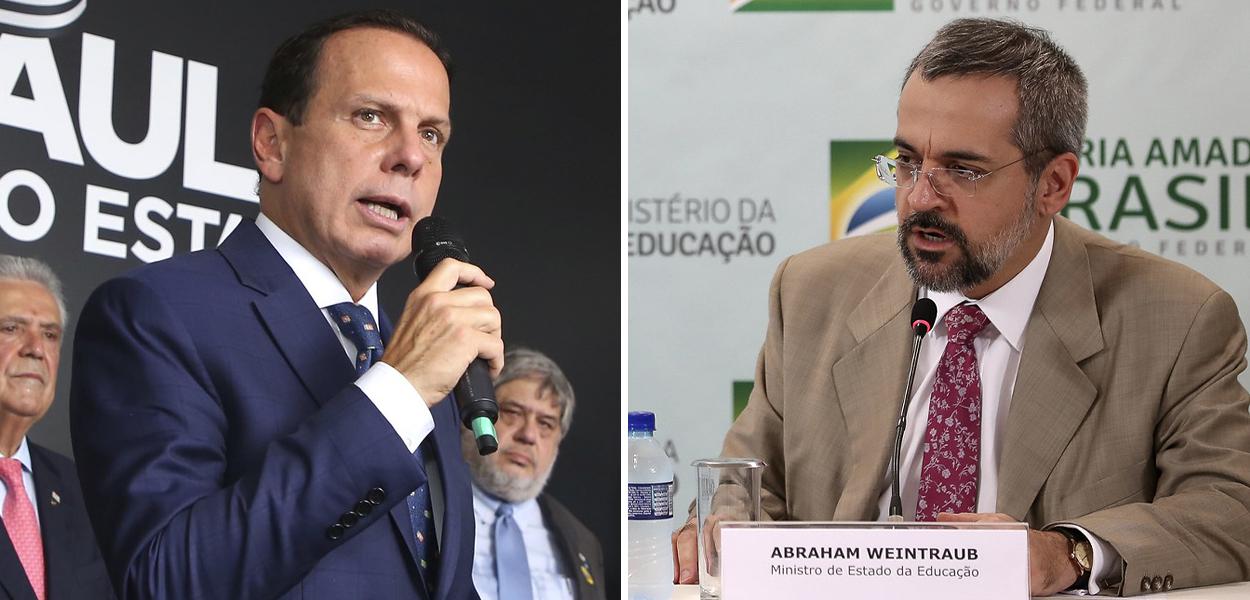 João Doria e Abraham Weintraub