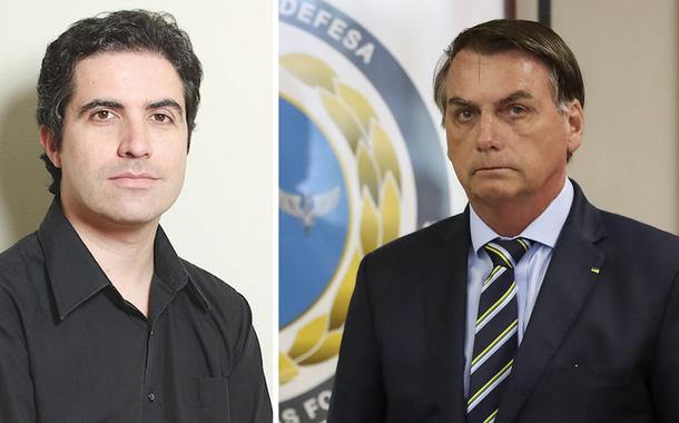 Bernardo Mello Franco e Jair Bolsonaro