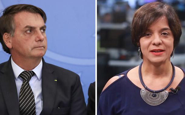 Jair Bolsonaro e Vera Magalhães