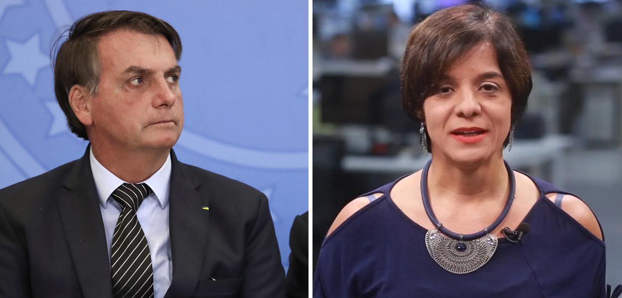 Jair Bolsonaro e Vera Magalhães