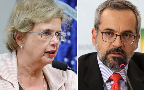 Deputada Margarida Salomão e ministro Abraham Weintraub