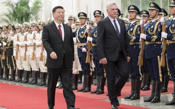 Xi Jinping e Díaz-Canel