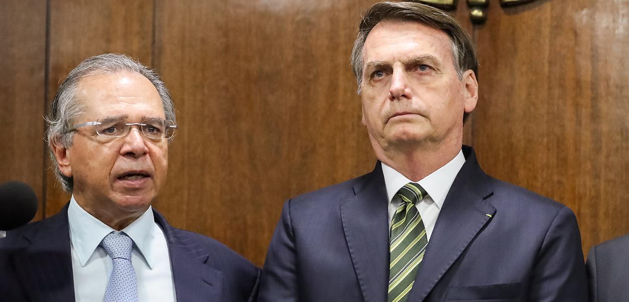 Ministro de Estado da Economia, Paulo Guedes e Jair Bolsonaro