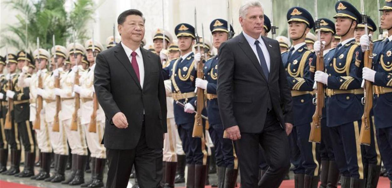 Xi Jinping e Díaz-Canel