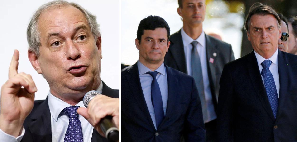 Ciro Gomes; Sérgio Moro e Jair Bolsonaro