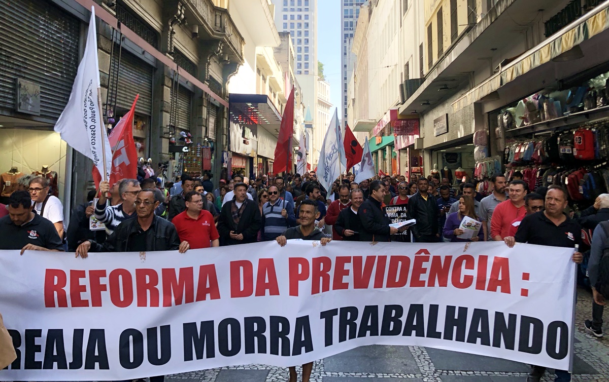 Ato contra a Reforma da Previdência