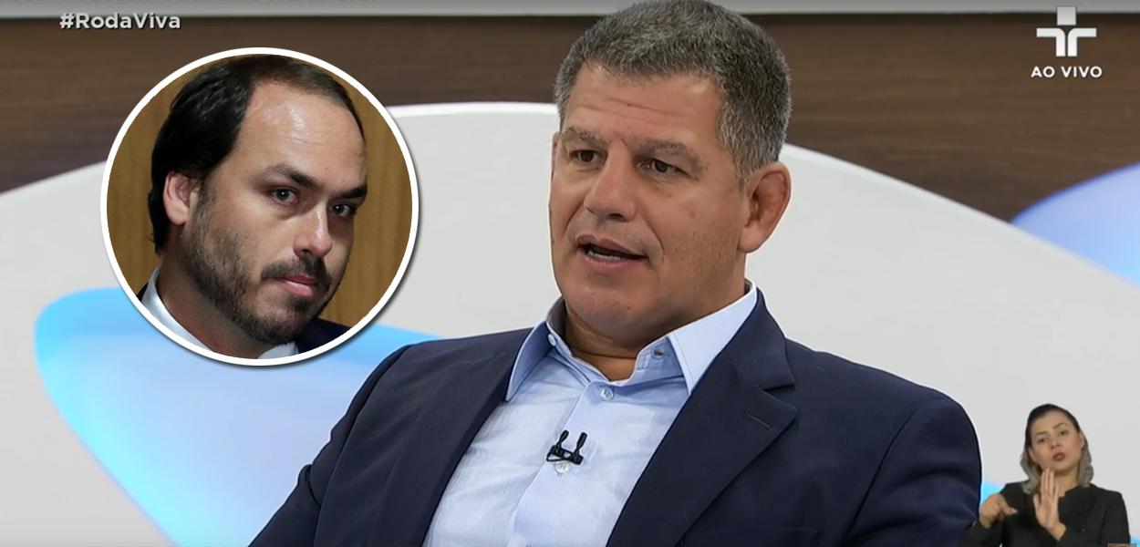 Carlos Bolsonaro e  Gustavo Bebianno