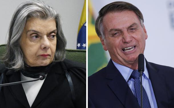 Cármen Lúcia e Jair Bolsonaro