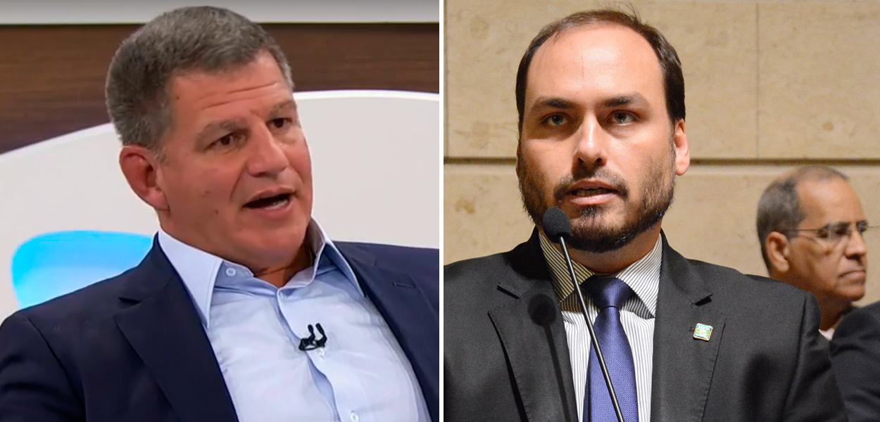 Gustavo Bebianno e Carlos Bolsonaro