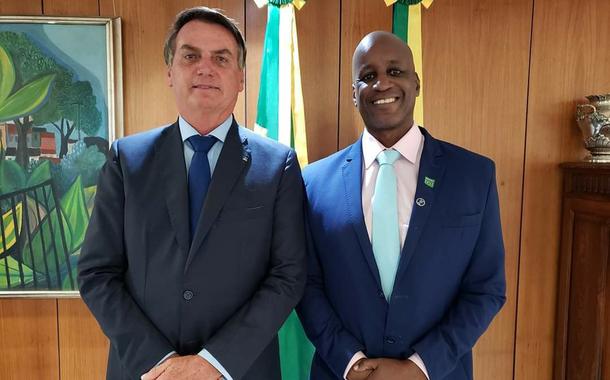 Bolsonaro e Sergio Camargo, da Fundação Palmares