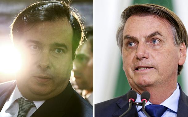 Rodrigo Maia e Jair Bolsonaro