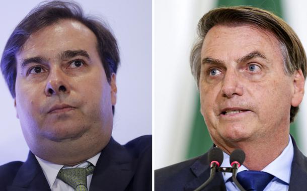 Rodrigo Maia e Jair Bolsonaro