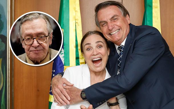 Olavo de Carvlho, Regina Duarte e Jair Bolsonaro