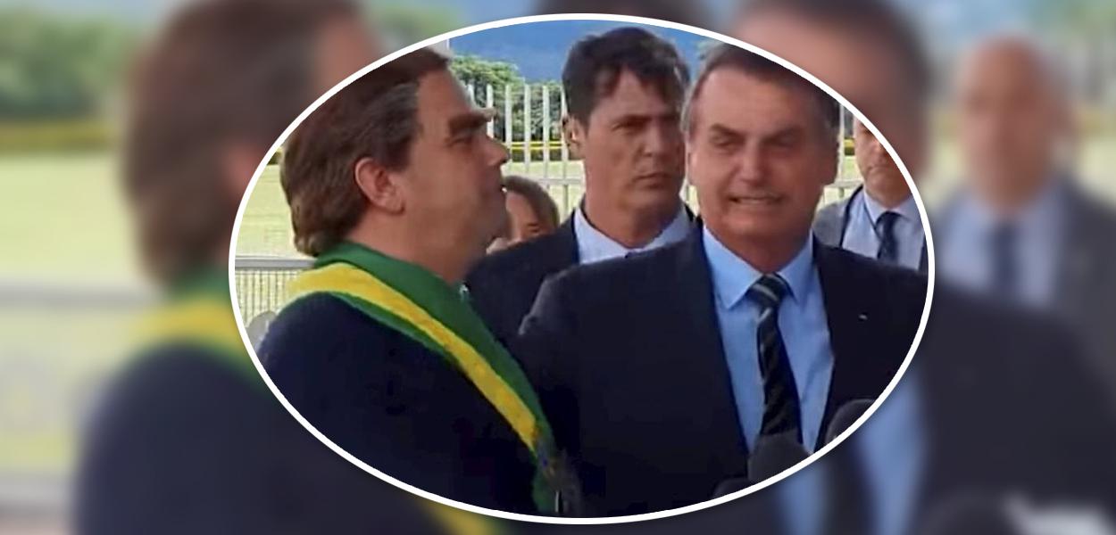 O humorista Carioca e Jair Bolsonaro