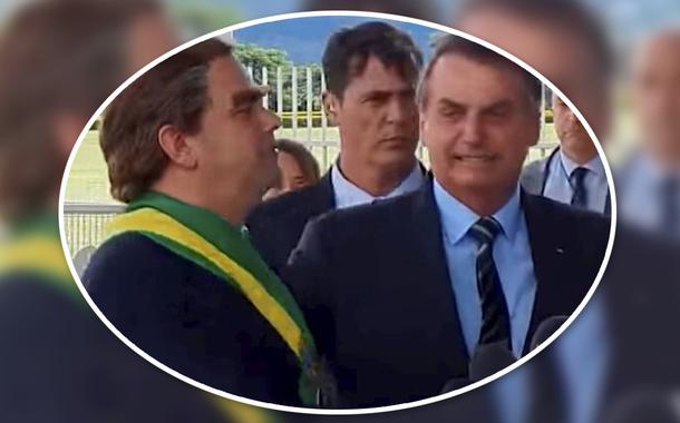 O humorista Carioca e Jair Bolsonaro