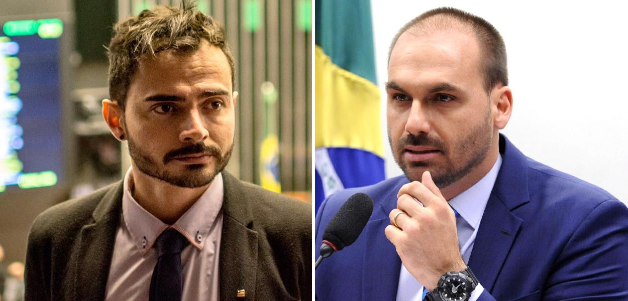 George Marques e Eduardo Bolsonaro