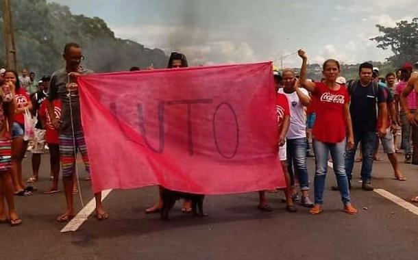 Manifestação de militantes do MTST