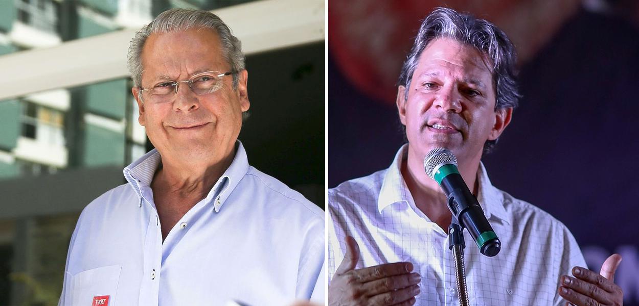 José Dirceu e Fernando Haddad