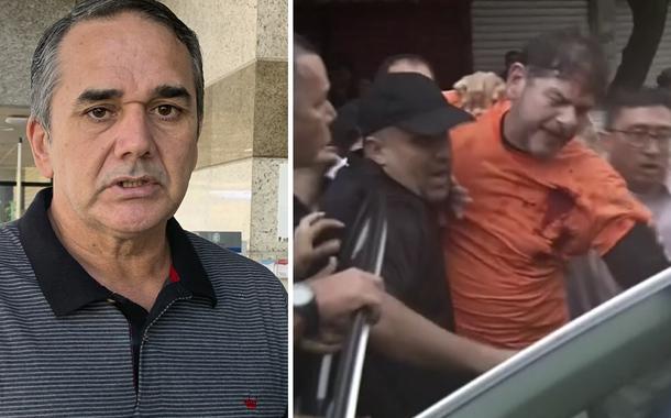 Cabo Sabino e Cid Gomes baleado