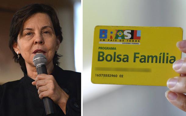 Tereza Campello e cartão do Bolsa Família