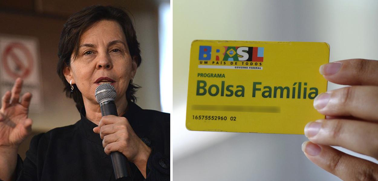 Tereza Campello e cartão do Bolsa Família